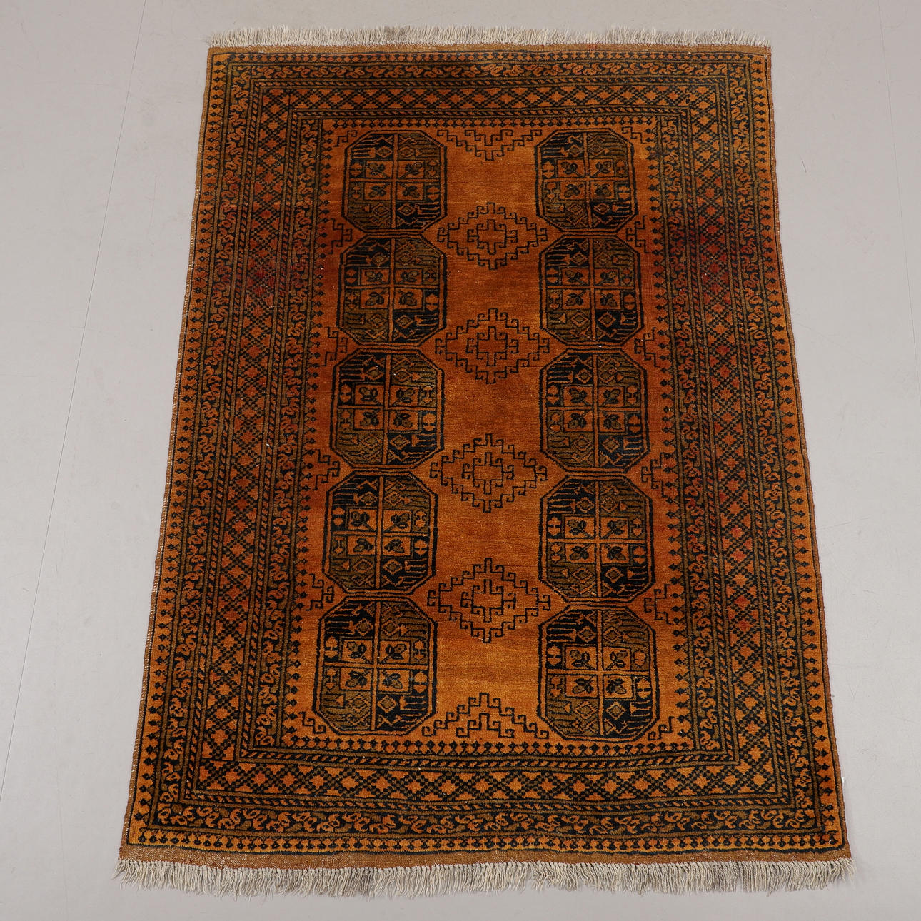 CARPET, Afghan, gold, dimensions 205x145 cm.