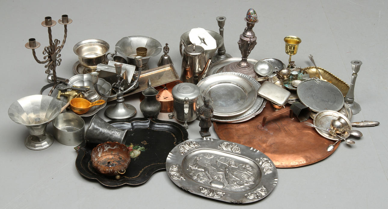 PARTI METALL, koppar mässing, nysilver mm...