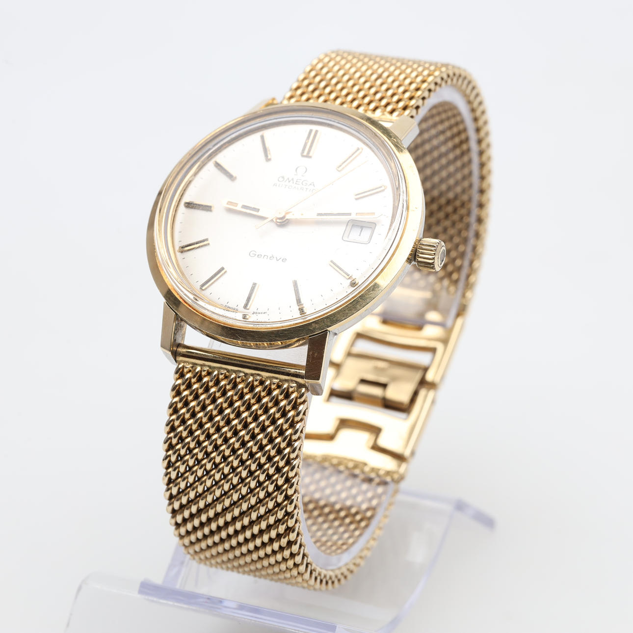 HERRUR Omega Genève, automatic, gold plated.