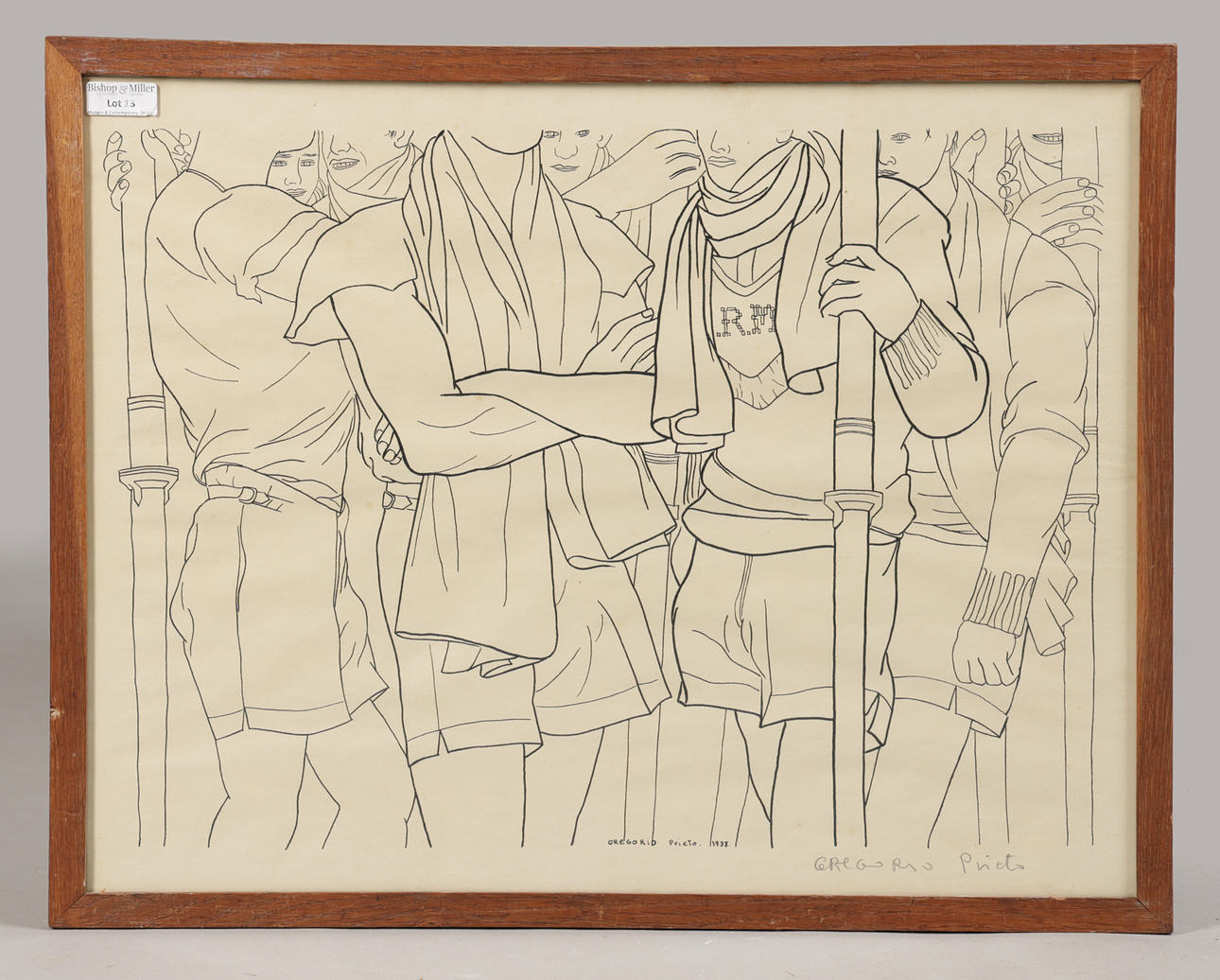 GREGORIO PRIETO MUNOZ (1897-1992). "JOVENES".