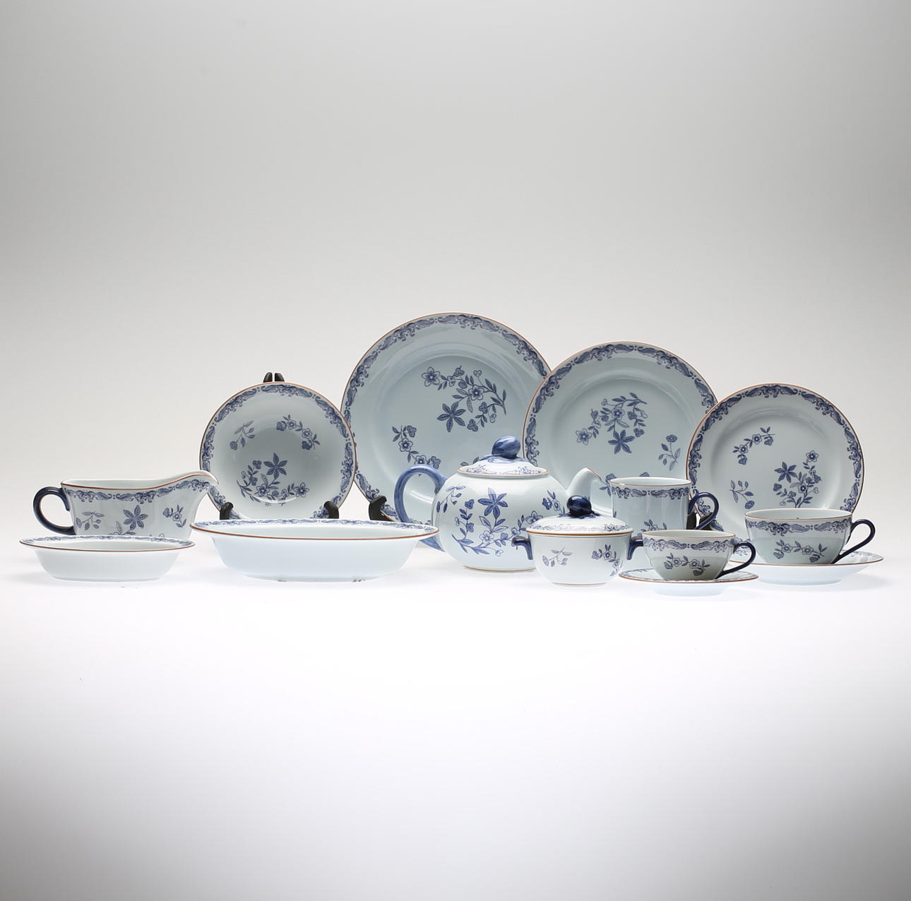 SERVISDELAR, 71 delar, Ostindia, Rörstrand.