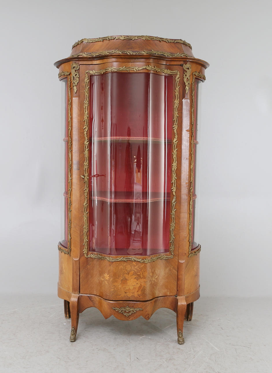 VITRINSKÅP, rokoko stil, 18/1900-tal.