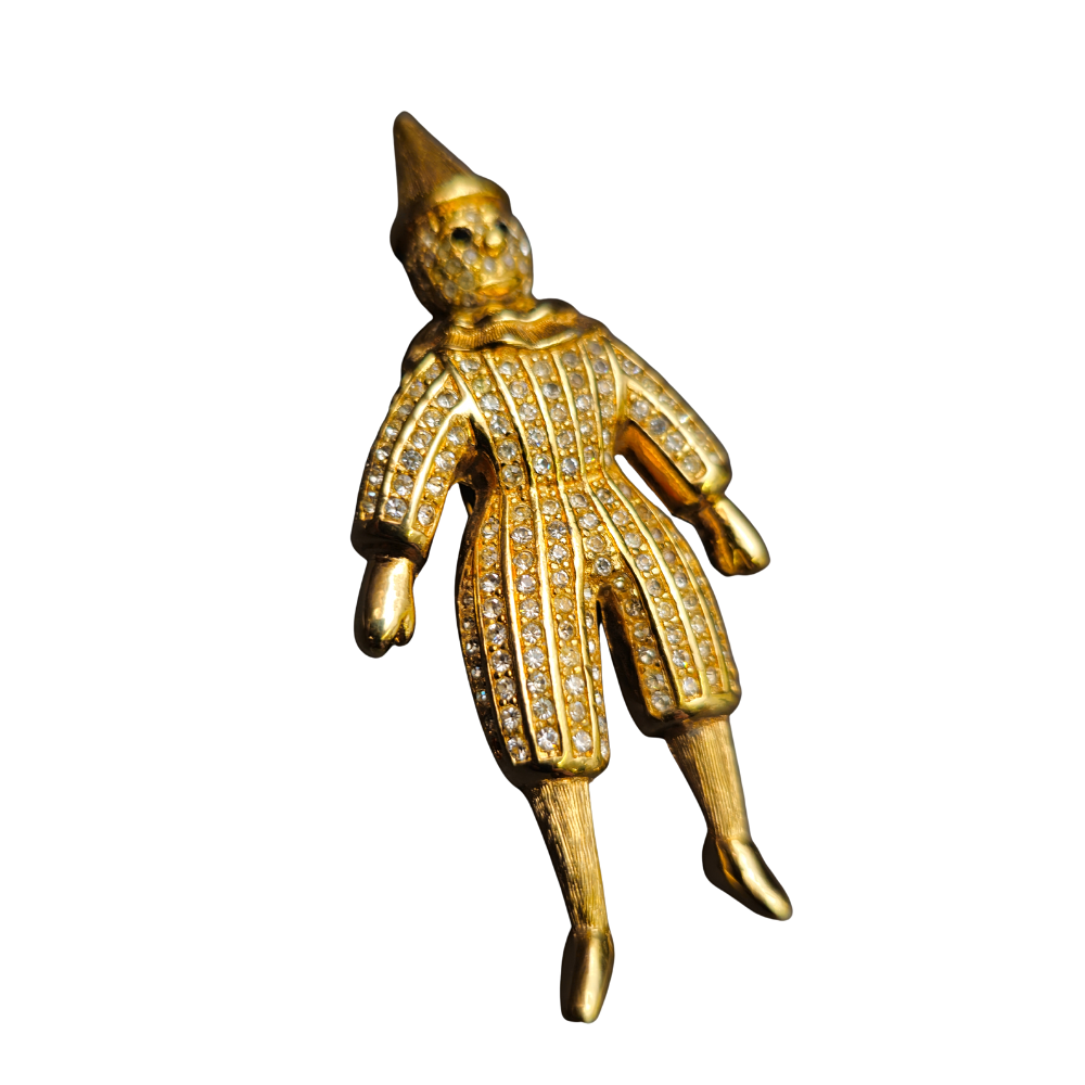 CHRISTIAN DIOR. PIERROT BROOCH. C. 1990.