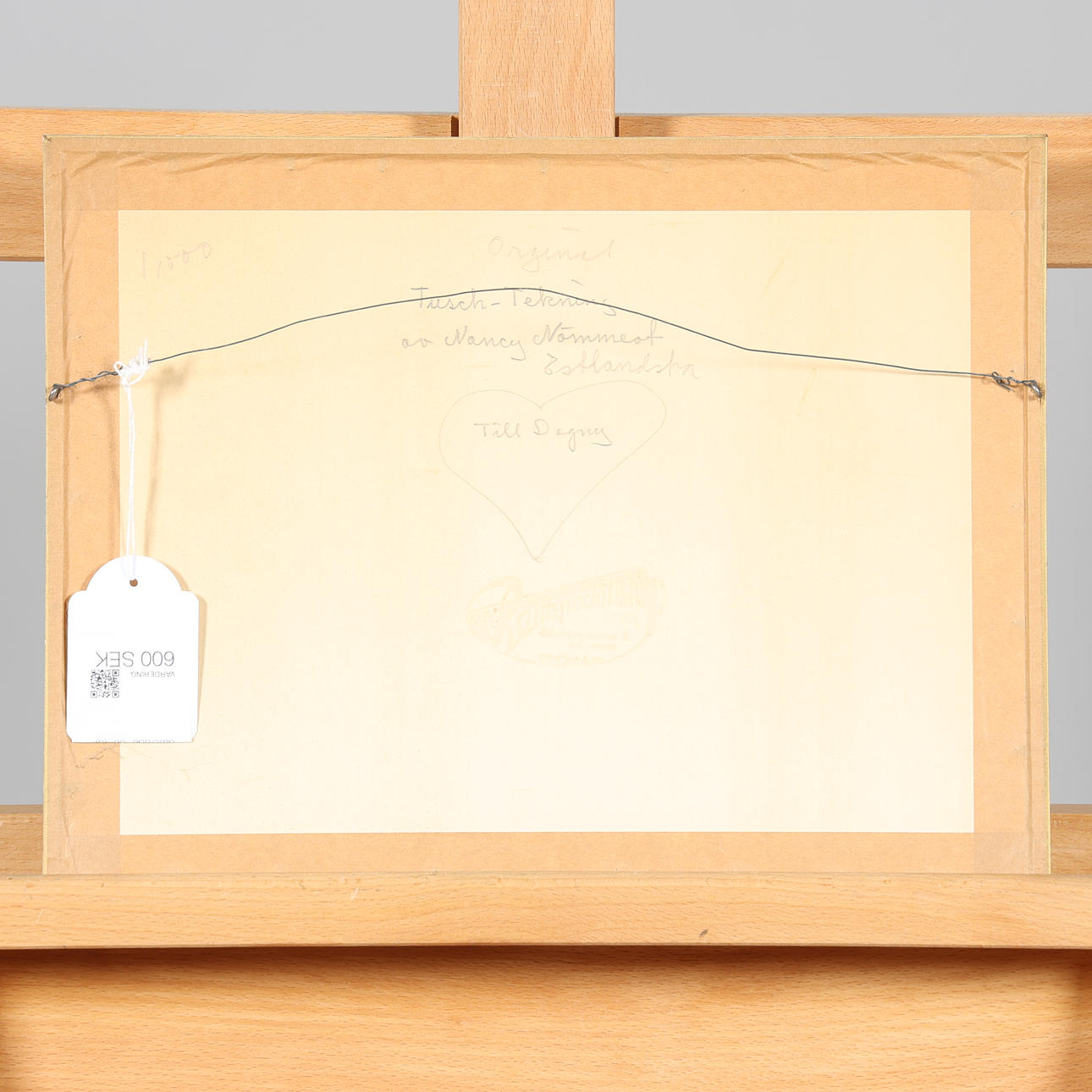NANCY NÖMMEOTS. DRAWING, 2 pieces, ink, signed and dated -56. Art ...