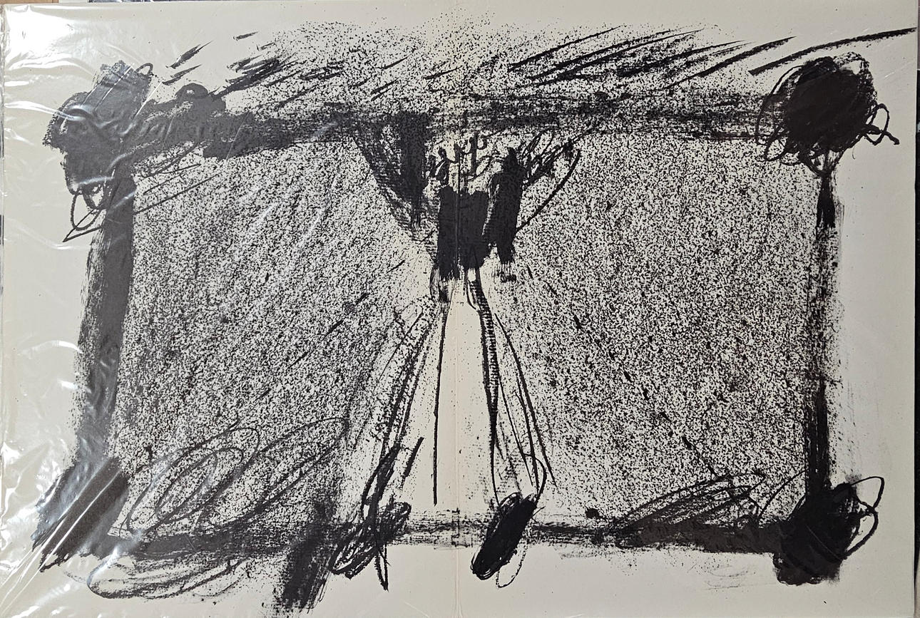 AFTER ANTONI TÀPIES. Untitled. Derrière le Miroir, offset lithograph on paper.