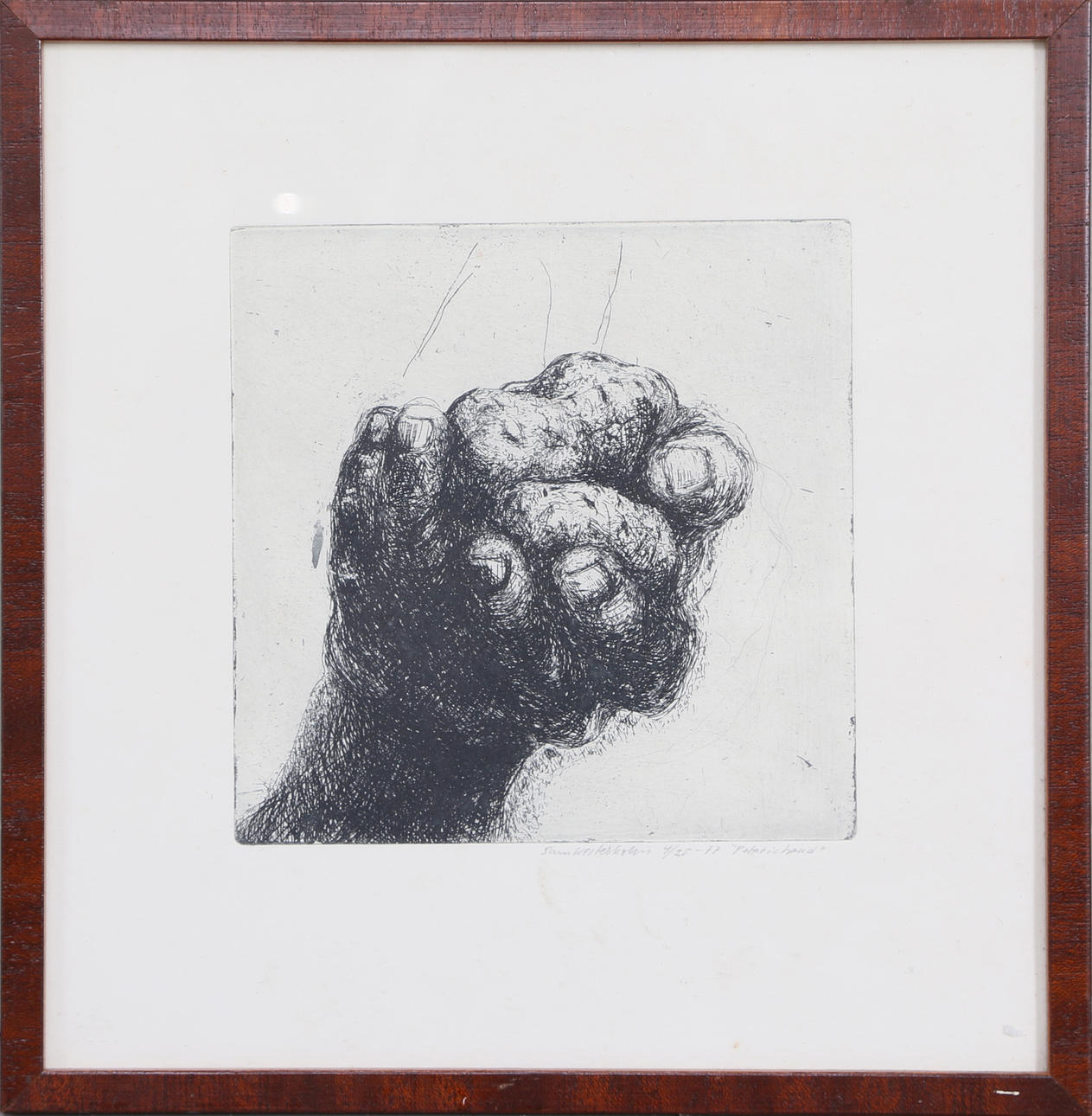 SAM WESTERHOLM. Etsning, signerad och numrerad 4/25, daterad 1977.