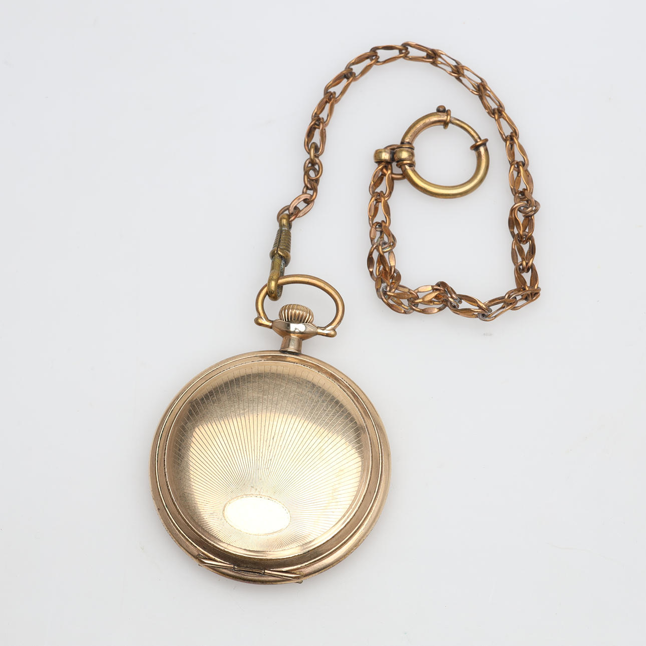POCKET WATCH metal, gold plated.