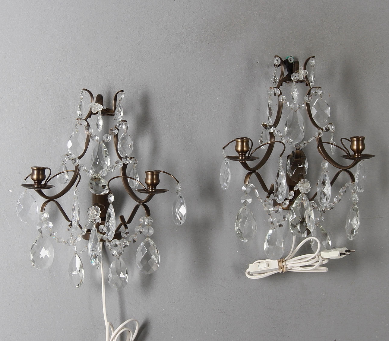 VÄGGLYSTRAR, 1 par, rokostil, Titanus Aktiebolag, 1992.