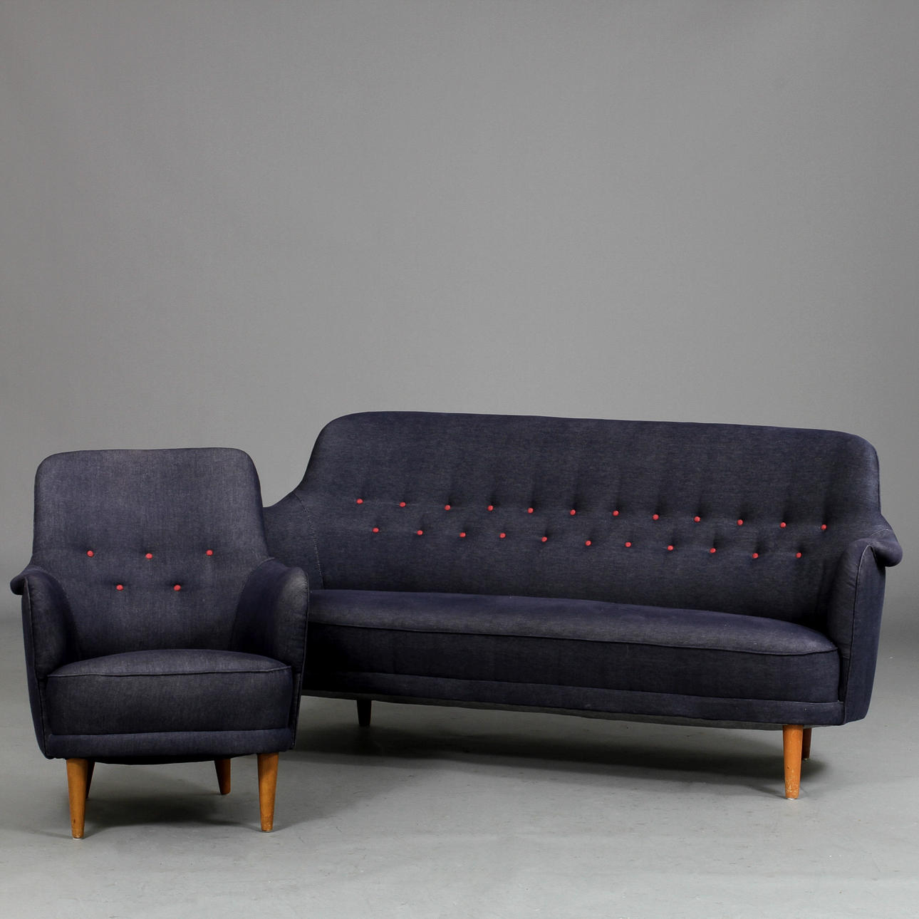 SOFFA och FÅTÖLJ, "Samsas", Carl Malmsten.