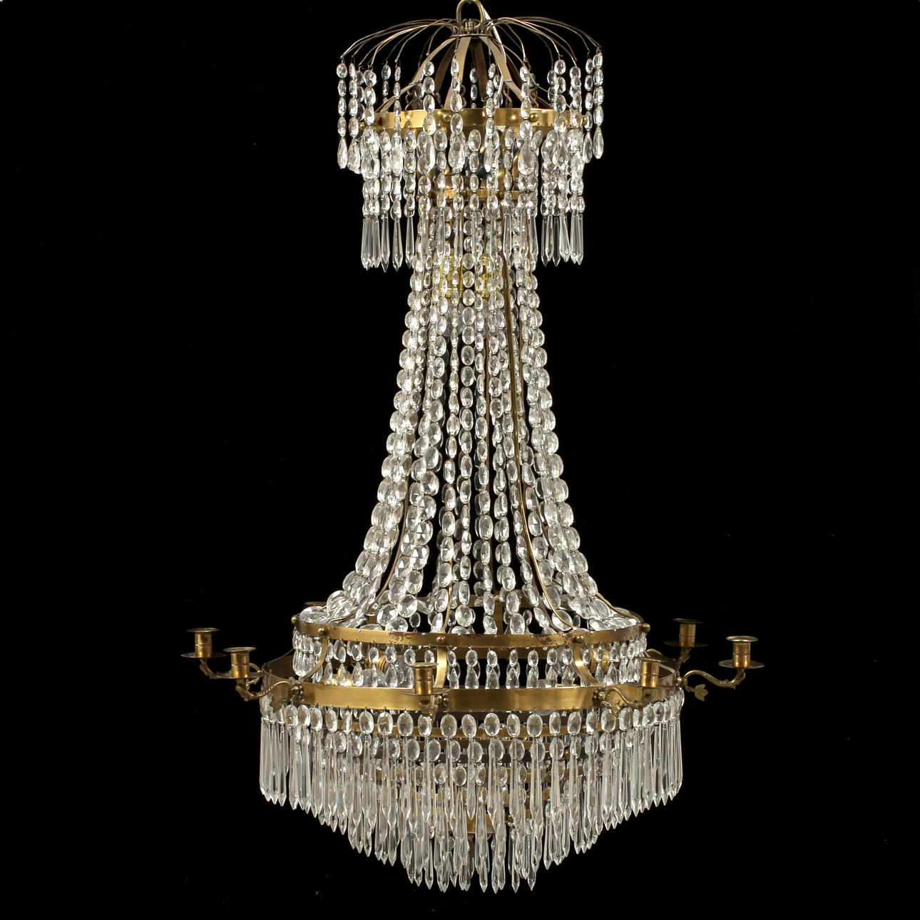 LJUSKRONA, empirestil, höjd 115 cm.