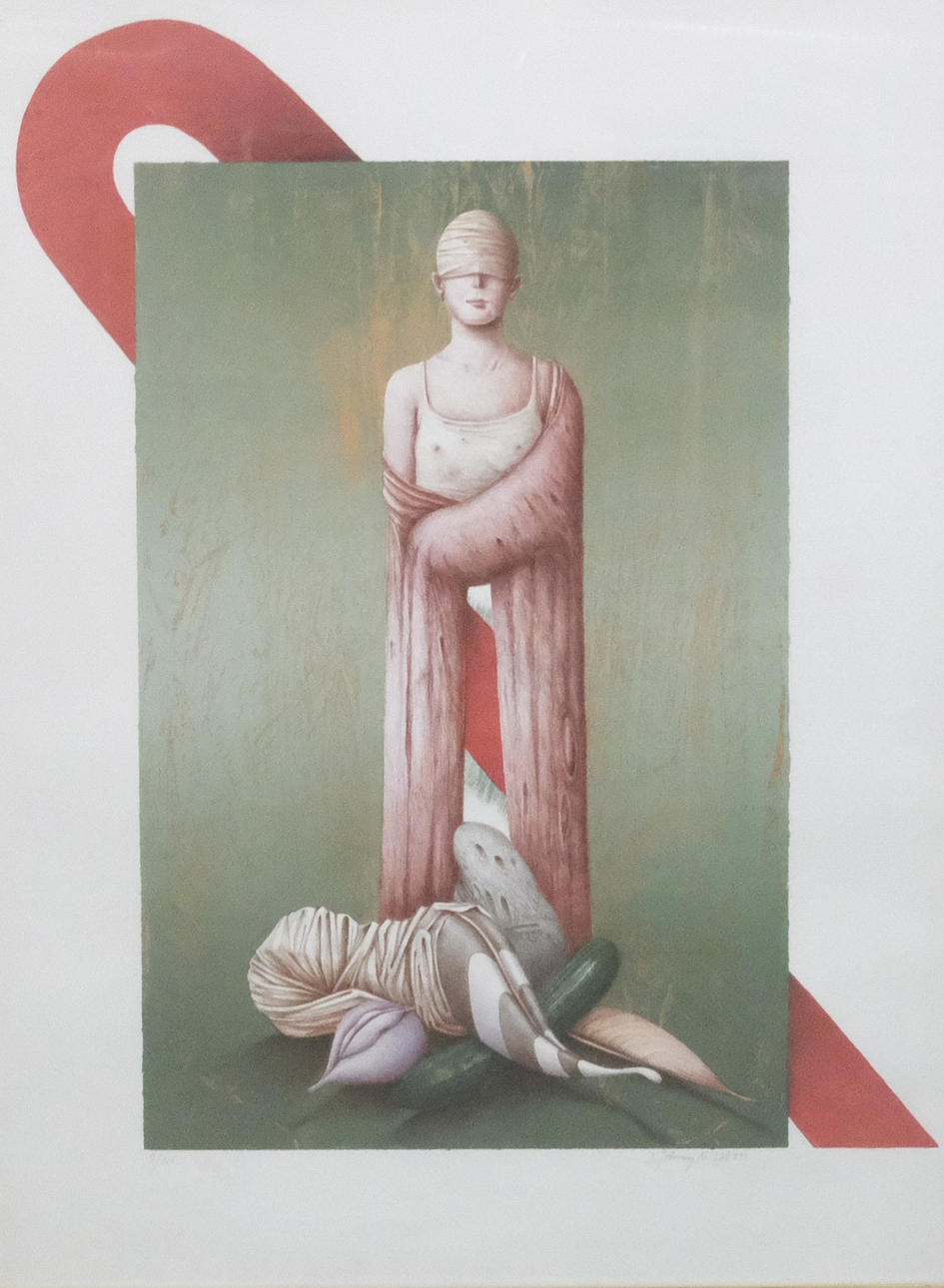 BERT JOHNNY NILSSON. LITHOGRAPHY, FIGURE COMPOSITION.