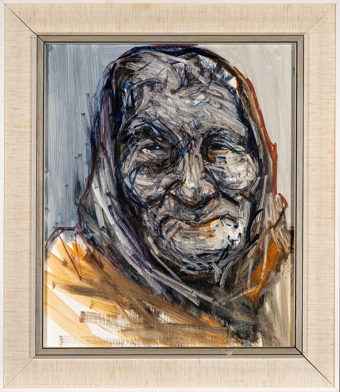 LARS MATSON. Oil on panel, “Finn Britta,” seemingly unsigned.