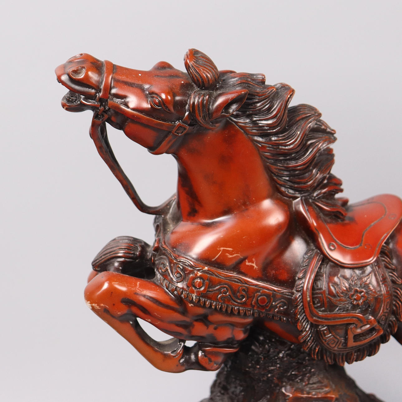 SCULPTURE, Franklin Mint, “War Horse of Khan”. Art - Sculptures