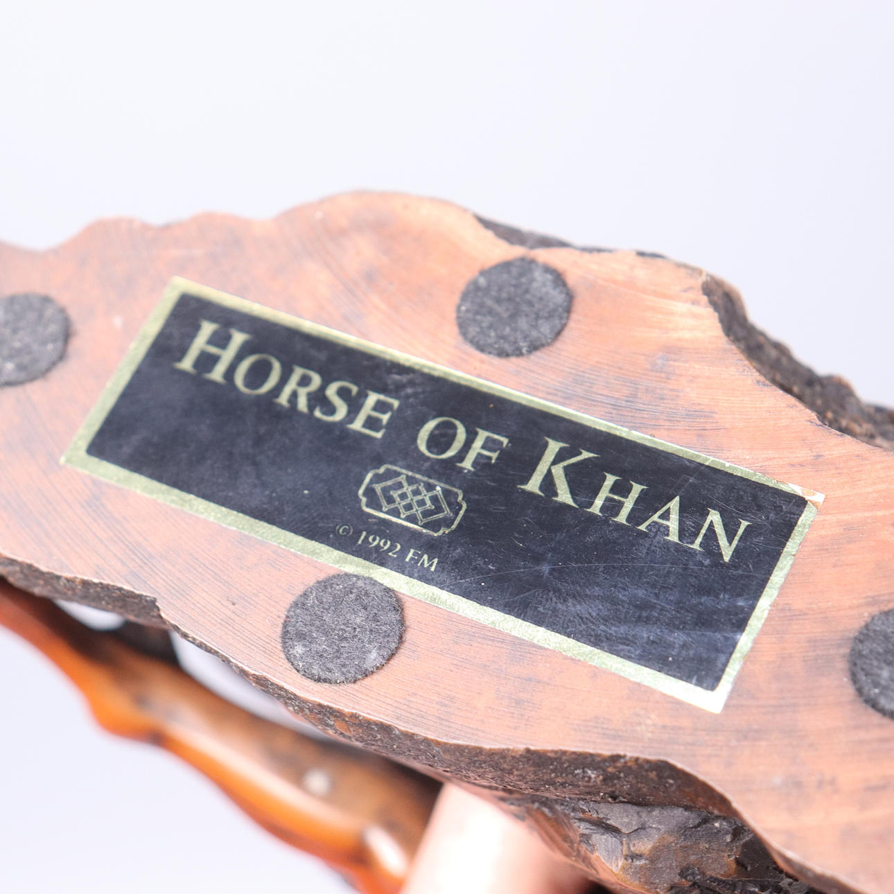 SCULPTURE, Franklin Mint, “War Horse of Khan”. Art - Sculptures