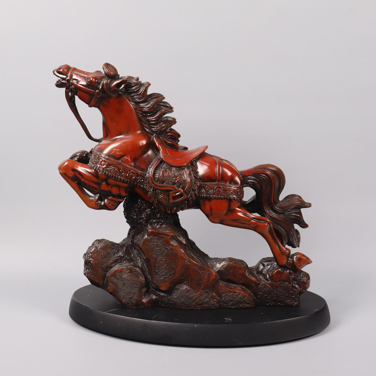 ssx2673です！Franklin Mintスカイ・チーフ　ブロンズ像 SCULPTURE, Franklin Mint, “War Horse of Khan”. Art - Sculptures