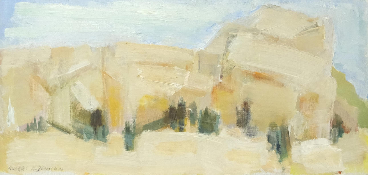 ANDERS A JÖNSSON. “CUT”, OIL ON CANVAS.