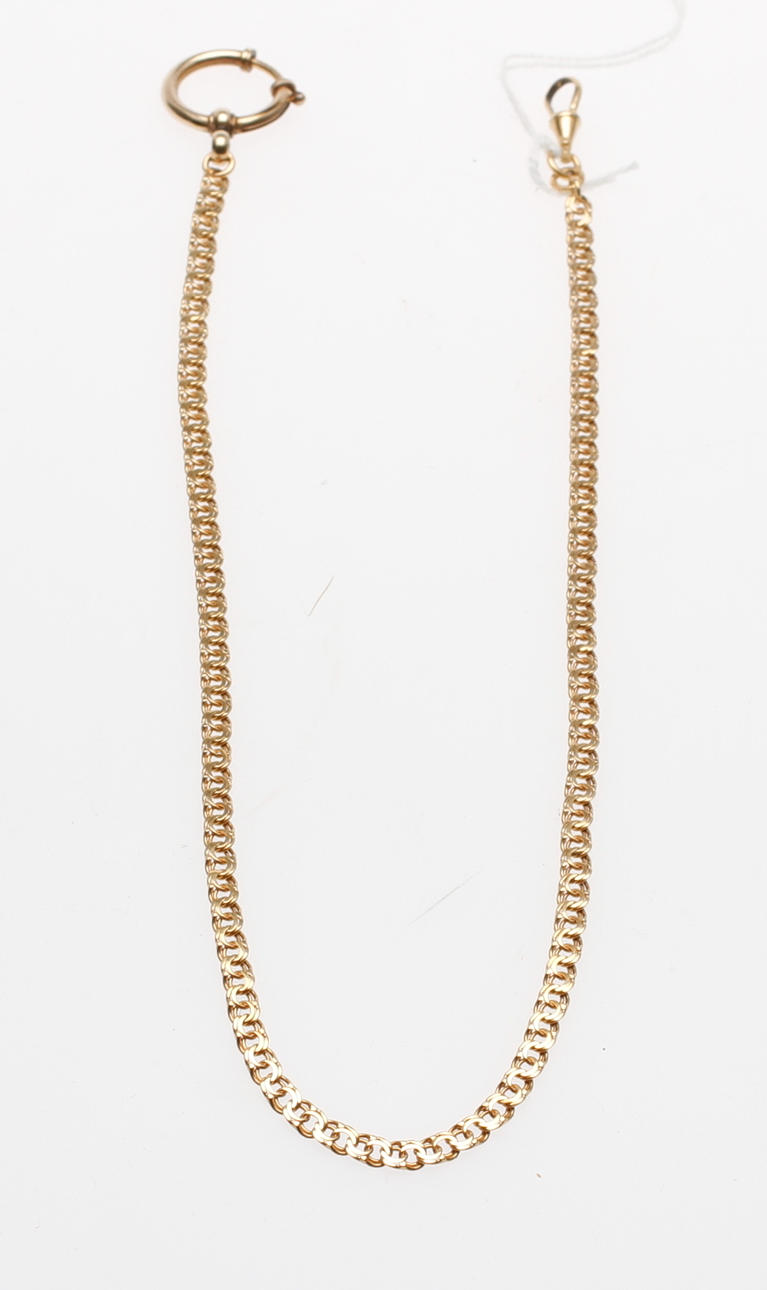 FICKURSKEDJA, bismarck, 18k guld, vikt ca 18 gram.