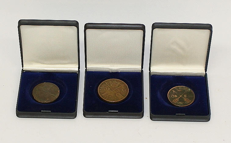 MYNT, 3 st, svenska, 1700-talet.