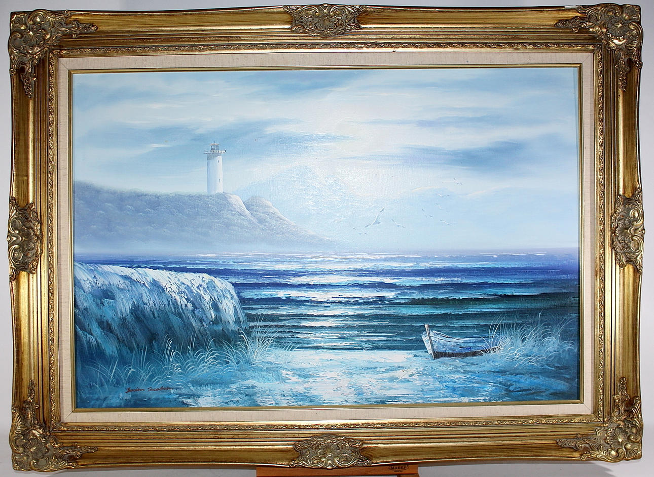 OIDENTIFIERAD KONSTNÄR. olja på duk, signerad.