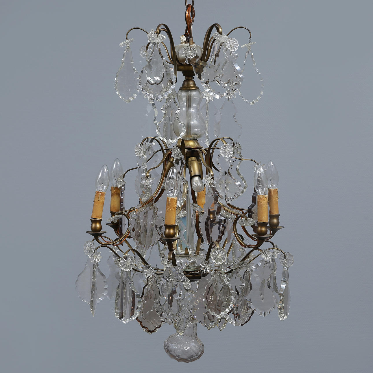 LARGE LATE 19TH CENTURY ROCOCO CHANDELIER.
