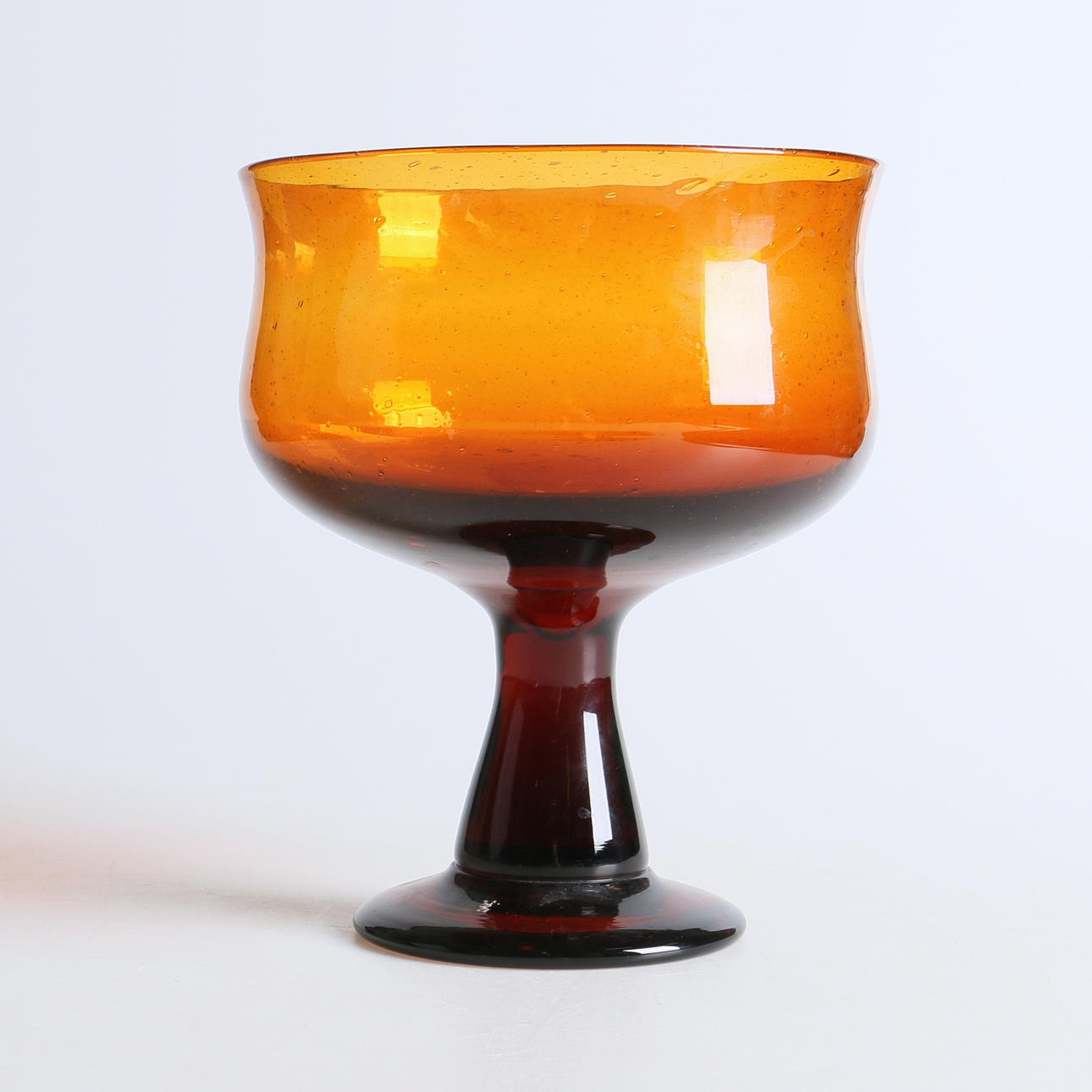 SKÅL, på fot, glas, Erik Höglund, Boda, signerad.