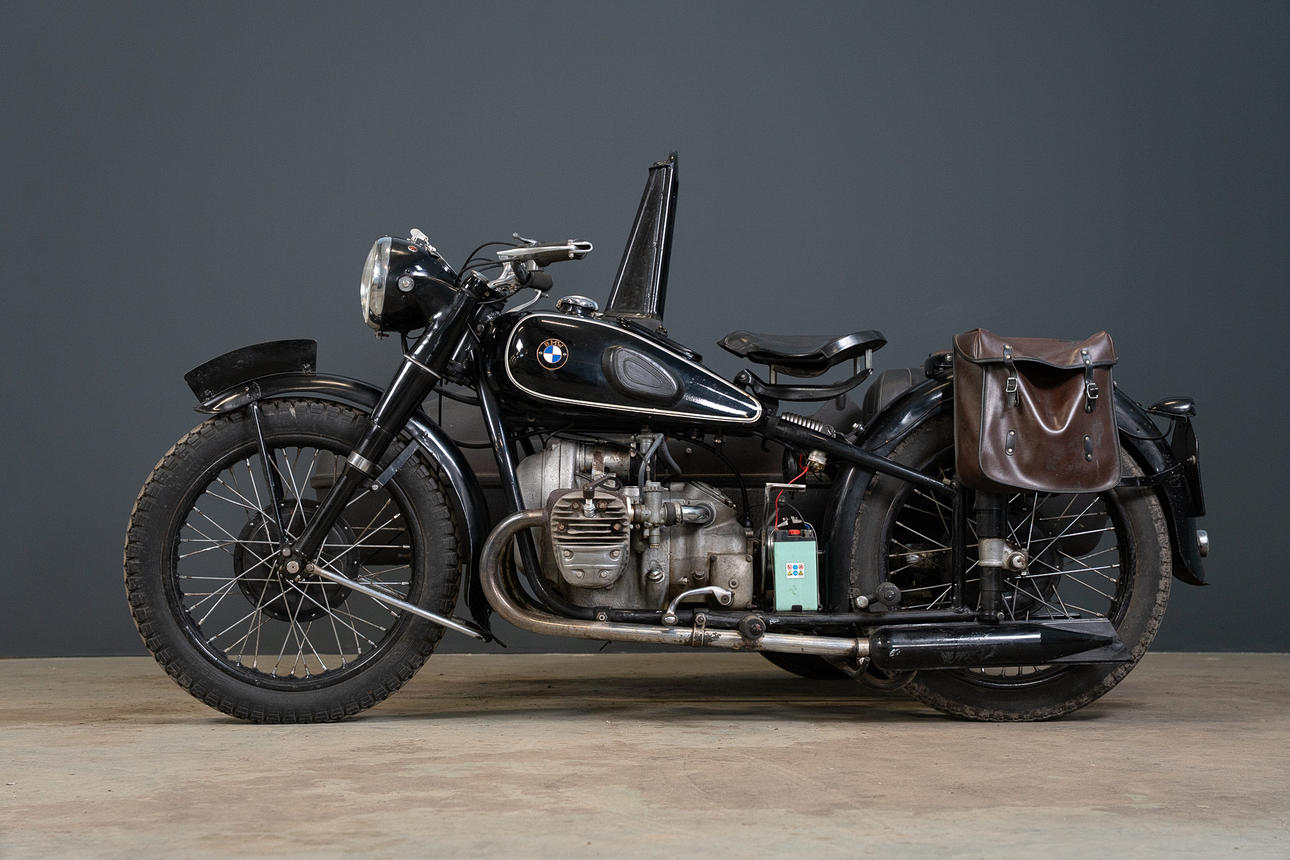 BMW, model R61, with sidecar, 1938, Germany.