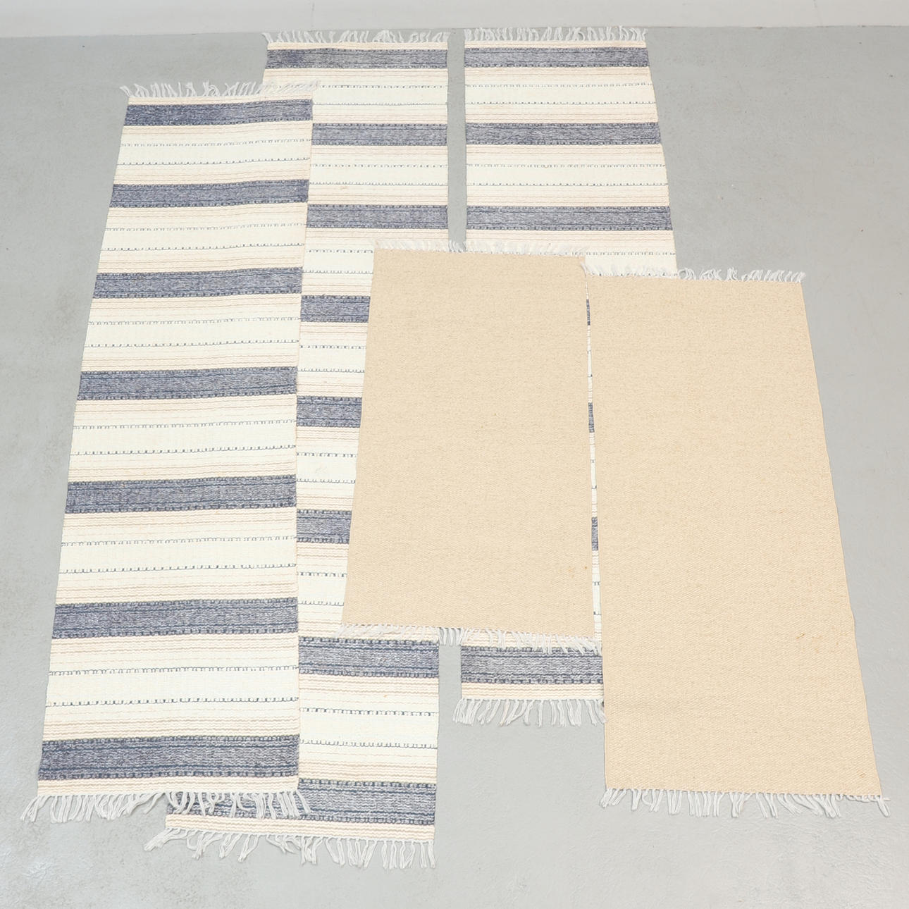 RAG MATS, 5 pcs, plastic & textile. Carpets & Textiles - Carpets ...