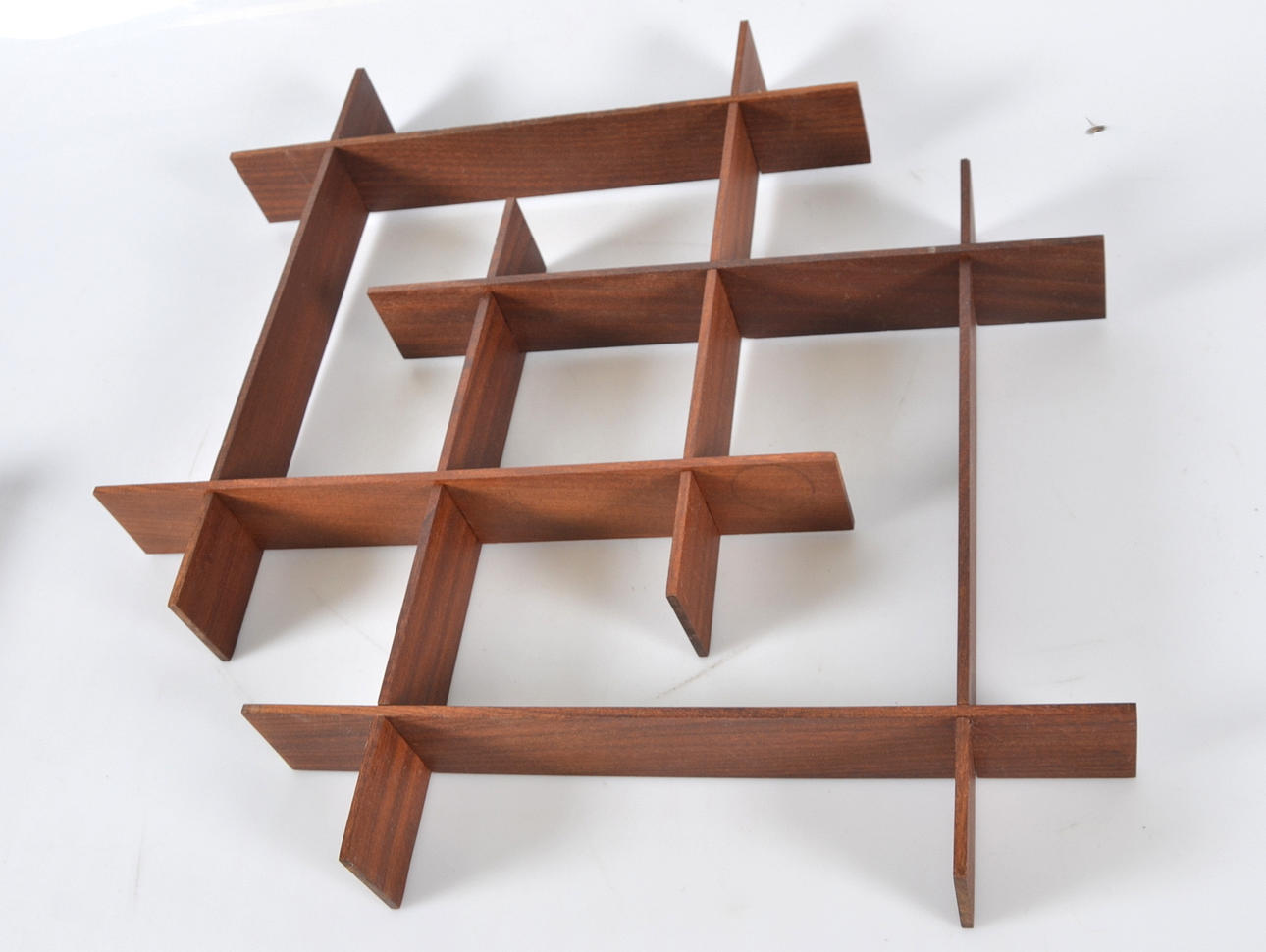 VÄGGHYLLA, TEAK, 1960/70-tal.