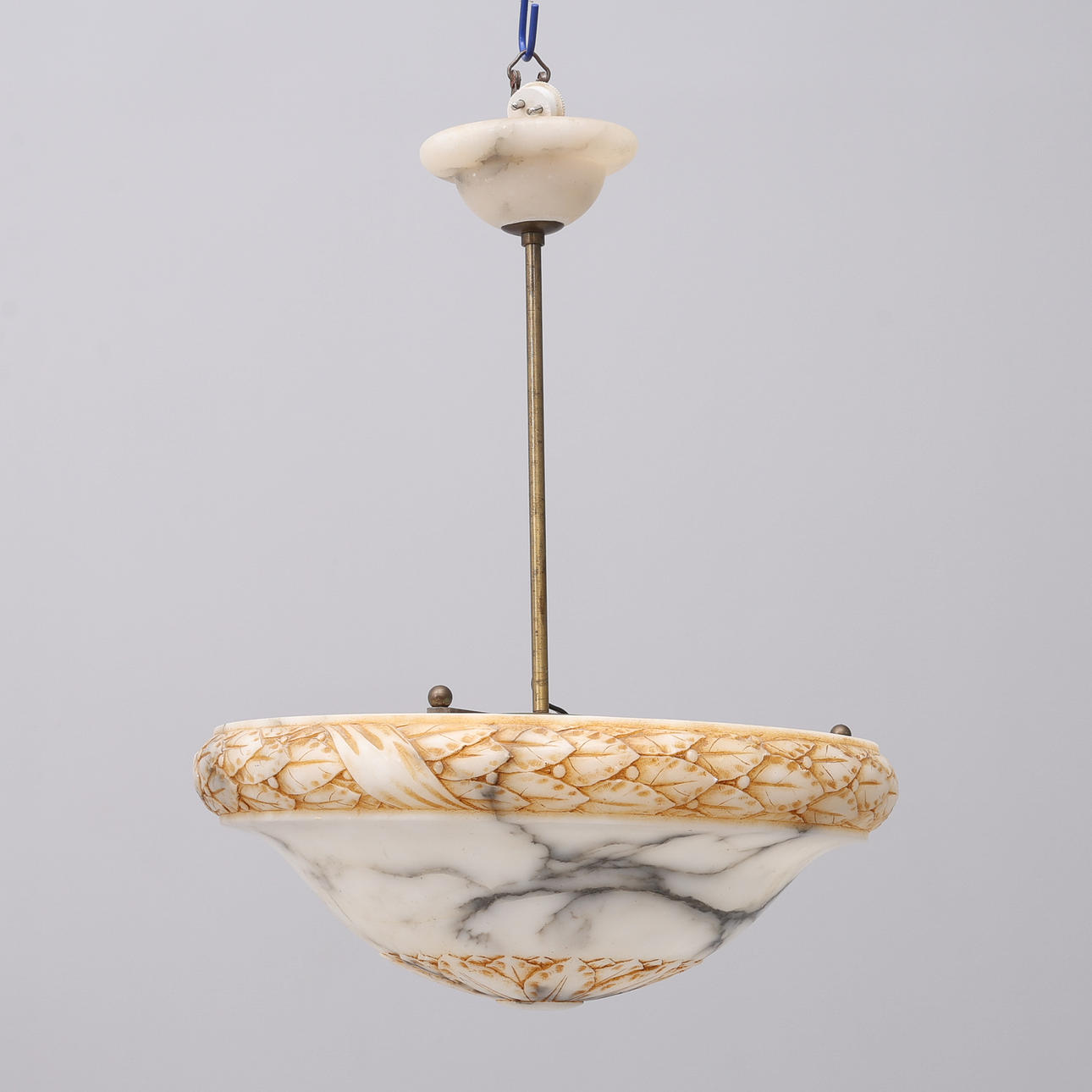 CEILING LAMP, WITH ALABASTER CUP.