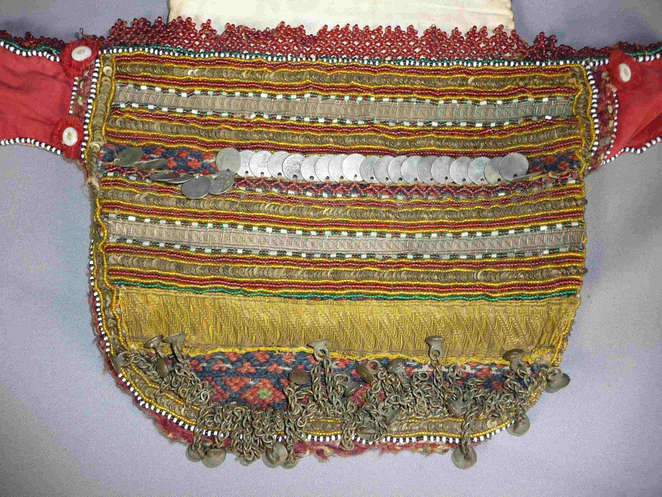 BÄLTESVÄSKA, troligen Turkmenistan/Afghanistan, 1900-tal.