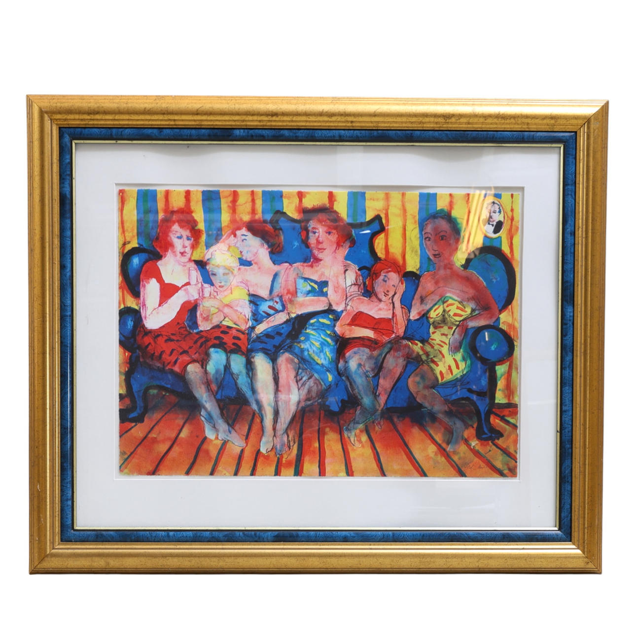 PETER DAHL. lithograph, “Full sofa”, signed & numbered 107/375.