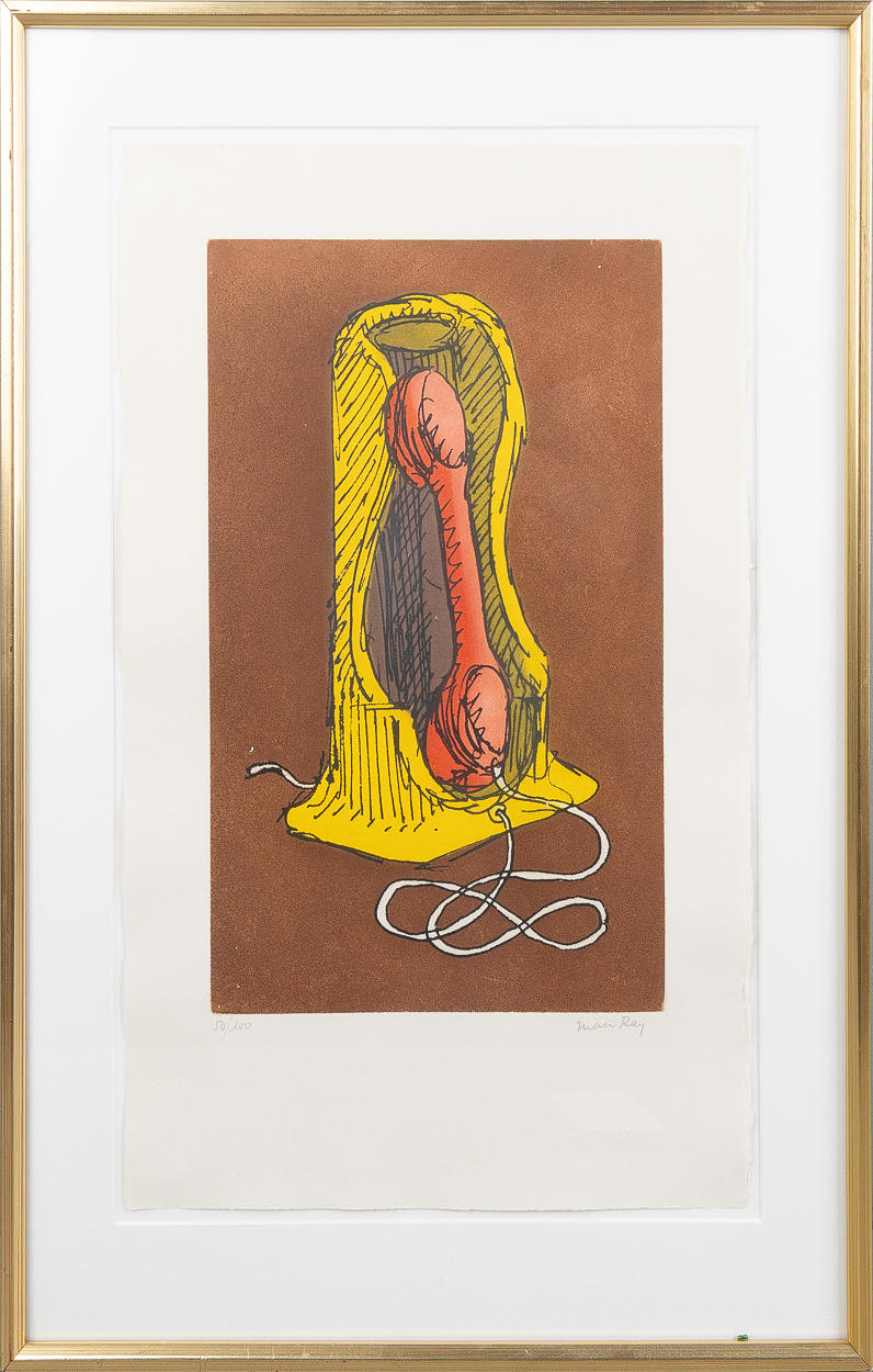 Man Ray 版画 電話のデザイン 21/100 Man Ray 版画 電話のデザイン 21/100 MAN RAY (1890-1976). “Telephone
