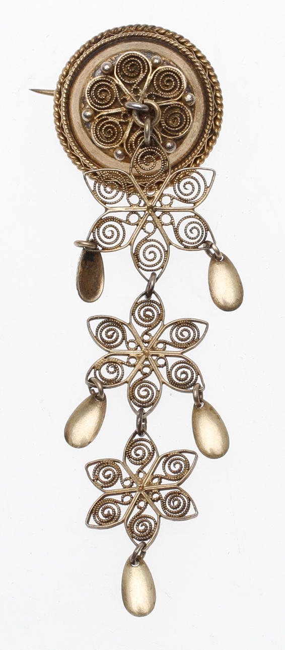 BROSCH, silver, David Andersen, Norge.