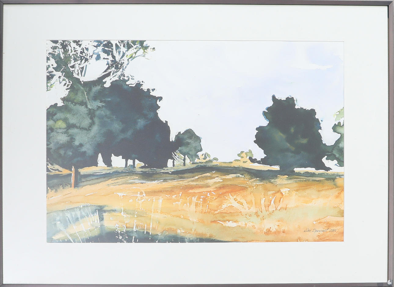 LISE DEVRIENT. Watercolour, signed and dated 2005.