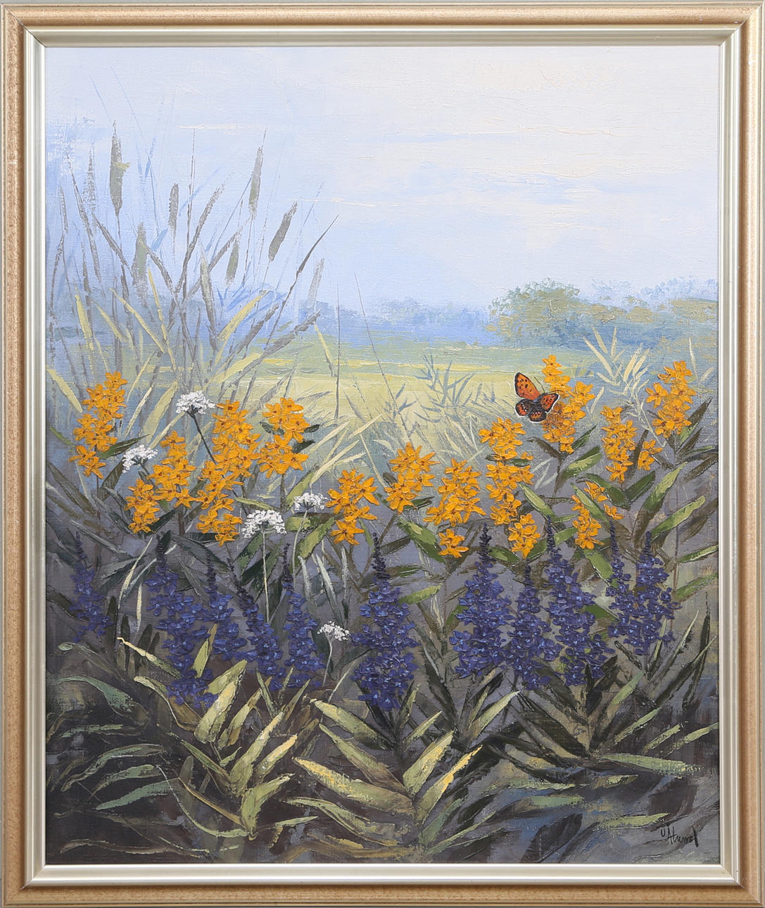 ULF ÅLUND. "Liten Guldvinge", olja på duk, signerad.