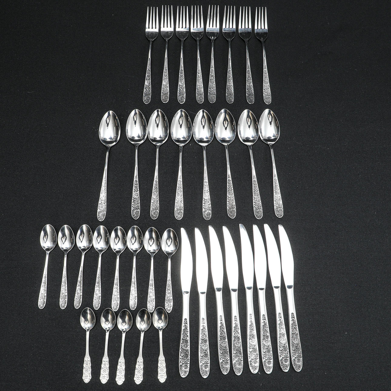 CUTLERY SET, marked Gense 18-8.