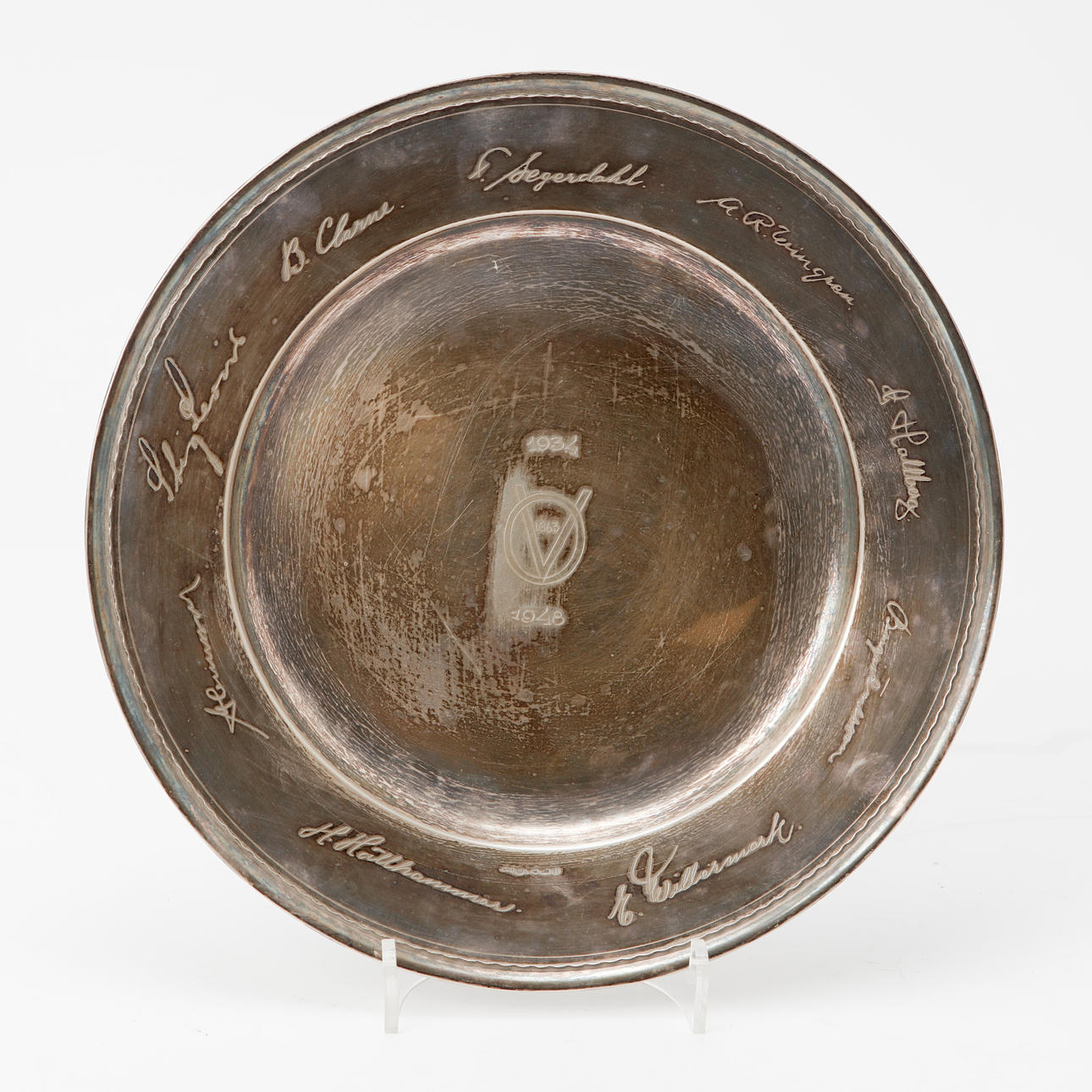TRAY, silver, weight approx. 450 grams.