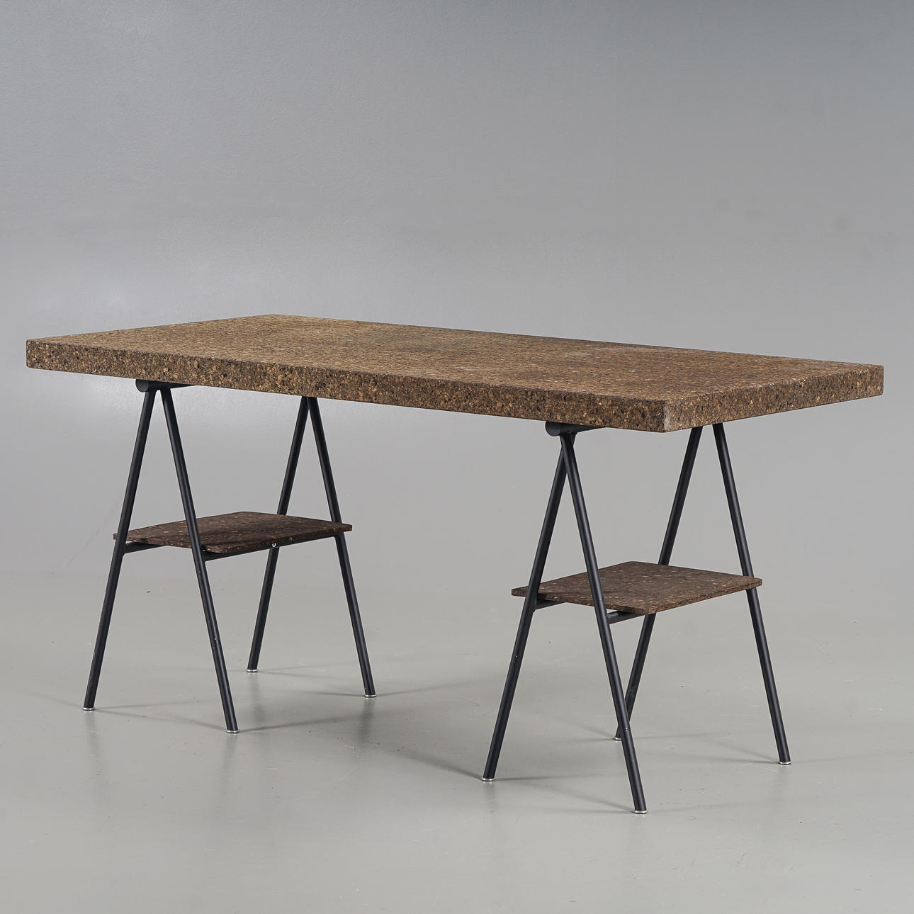 ILSE CRAWFORD. Desk “Sinnerlig” Cork & metal, Ikea, 21st century