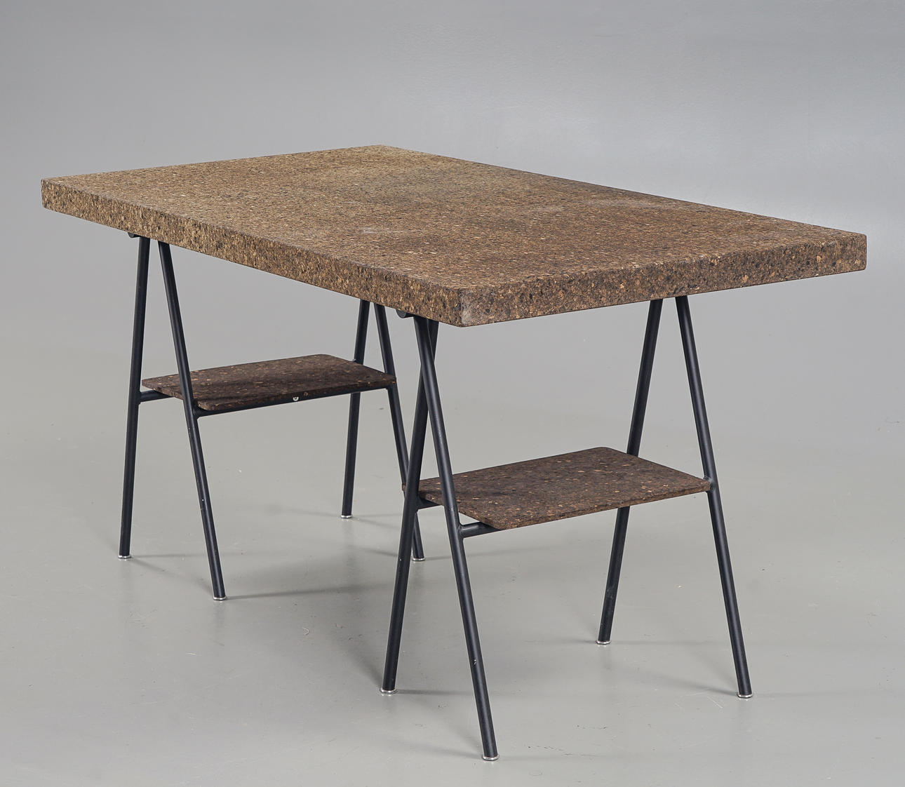 ILSE CRAWFORD. Desk “Sinnerlig” Cork & metal, Ikea, 21st century