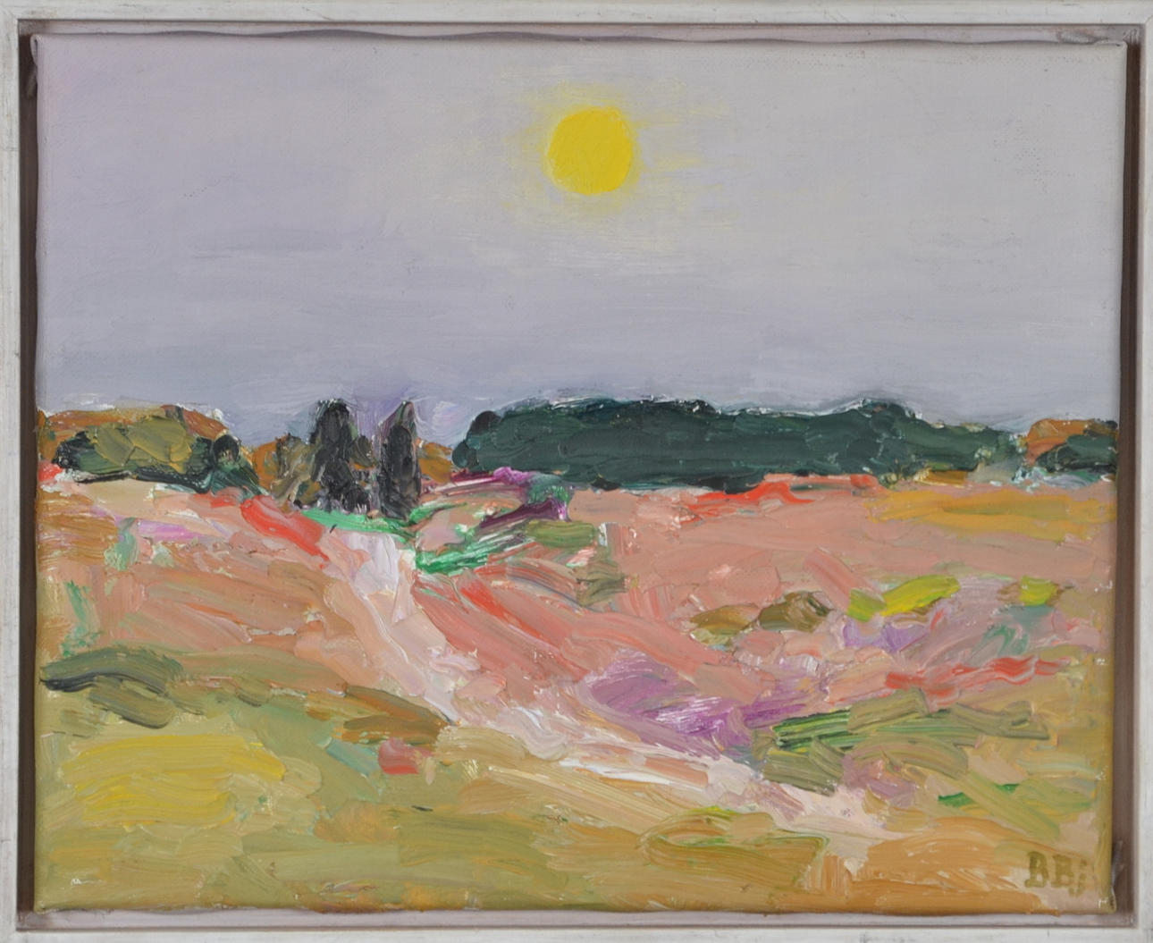 BENTE BJERREGAARD. Oil on canvas.