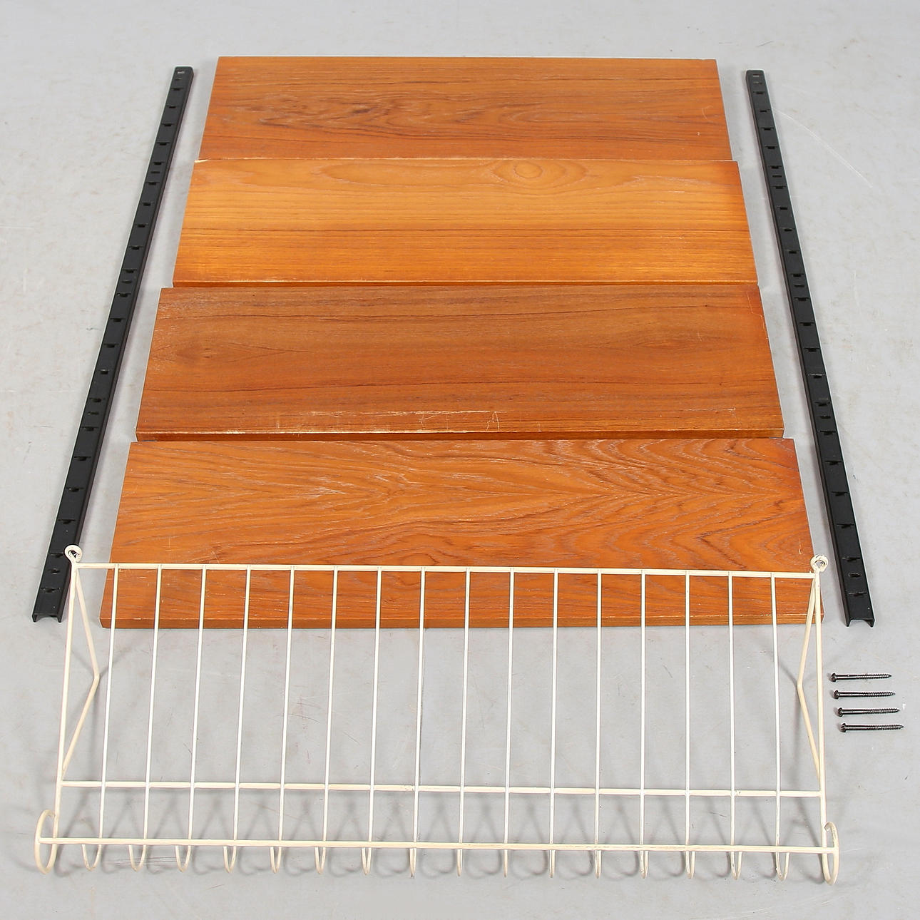 HYLLSYSTEM, 7 delar, teak,1960/70-tal.