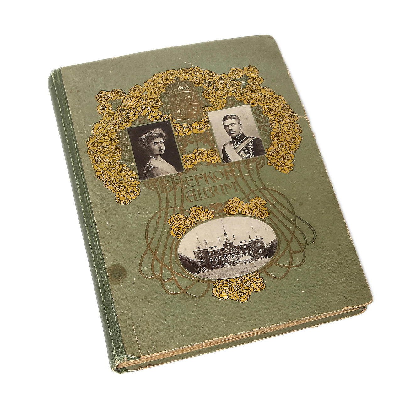 BREFKORTSALBUM med BREFKORT, 1900-talets första hälft.