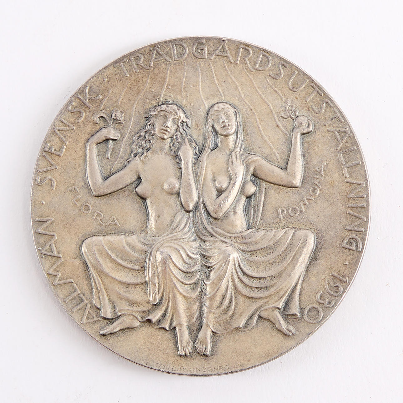 TORE  STRINDBERG. A medal, silver.