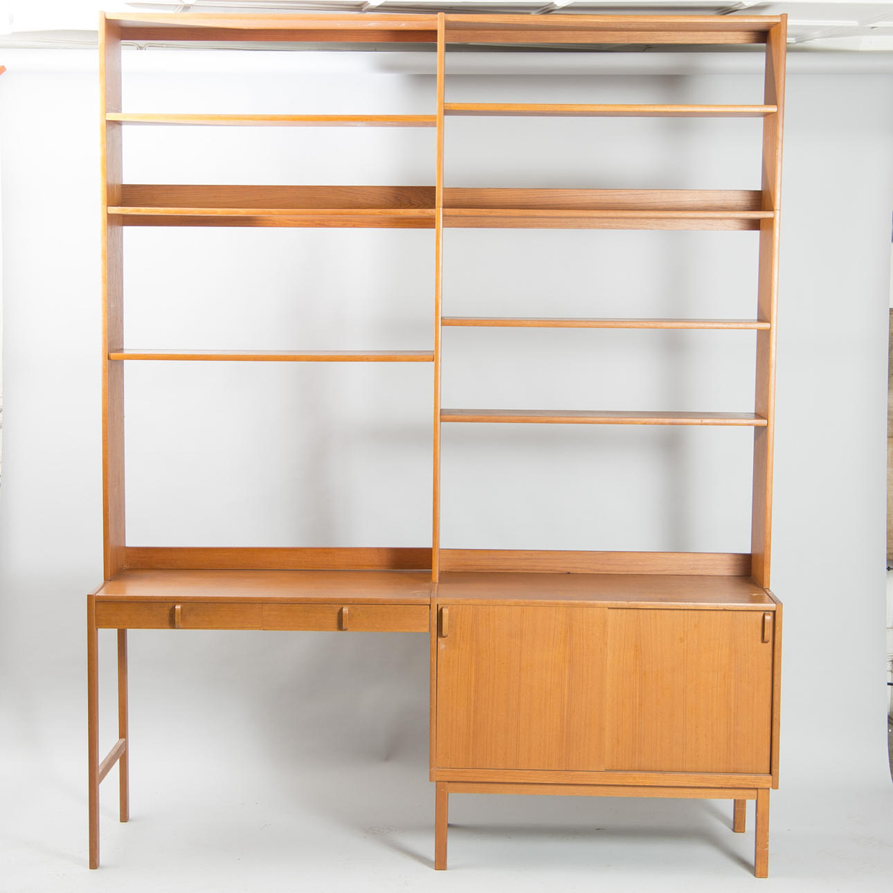 BOKHYLLA MED SKRIVDEL, teak, Bertil Fridhagen, Bodafors.