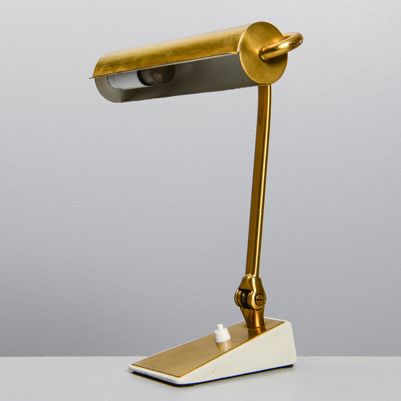 A table lamp, brass, Boréns, 1960s.
