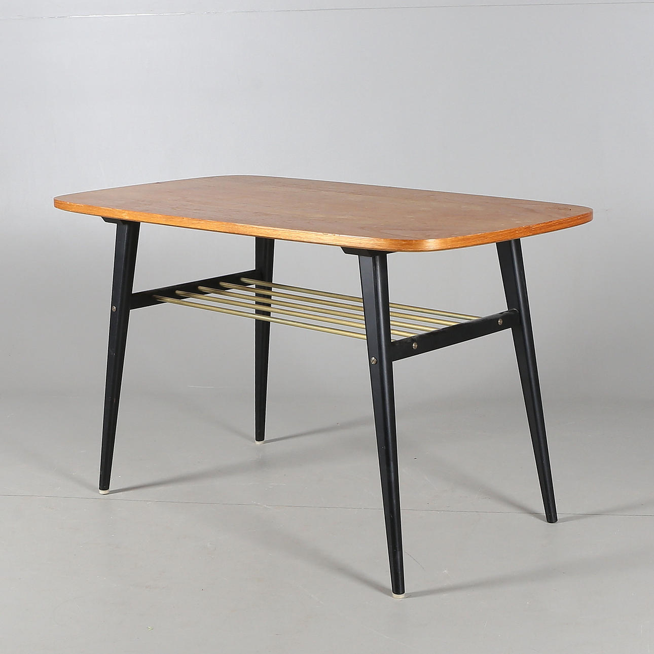 SOFFBORD, fanérat med teak, 1950/60-tal.