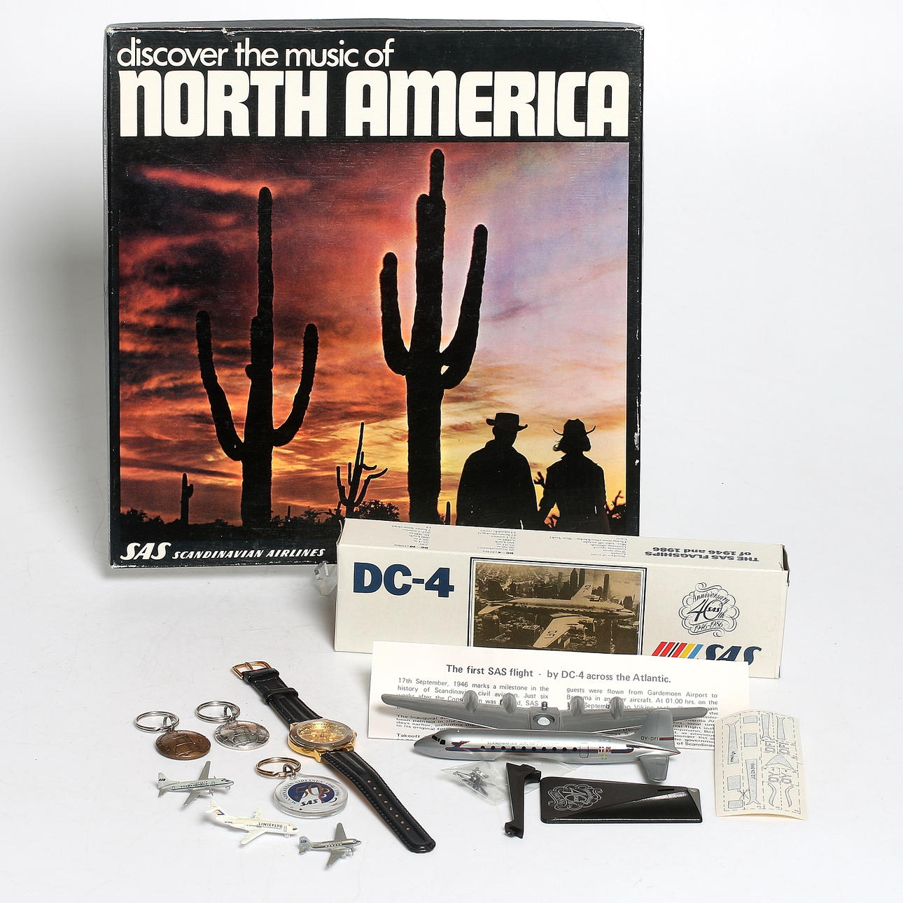 MEMORIBILIA, SAS, Scandinavian Airlines, bl.a. för 40- och 50-års jubileum, 1946-1996.