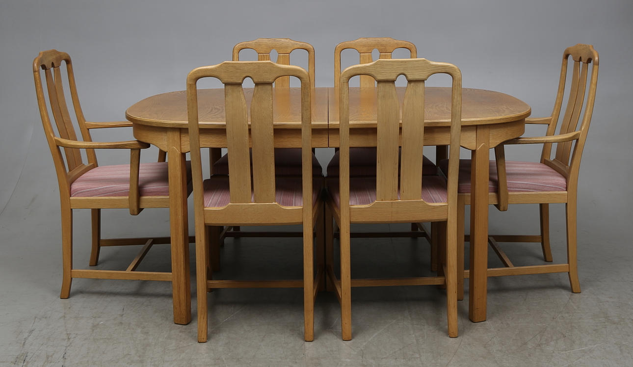 MATSALSGRUPP, 7 delar, 'Ambassadör', Carl Malmsten.