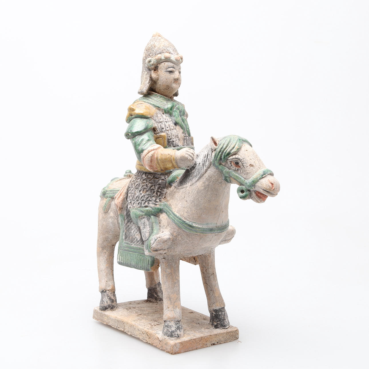 GRAVFIGUR i terracotta, sen Ming dynasti, (1368-1644), Kina.
