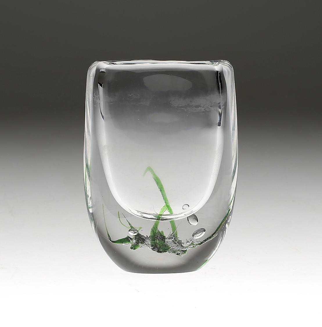 VAS, glas, "Sjögräs", Vicke Lindstrand, Kosta.